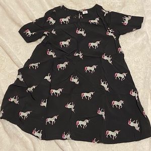 Grey unicorn dress, Old Navy, size 5T